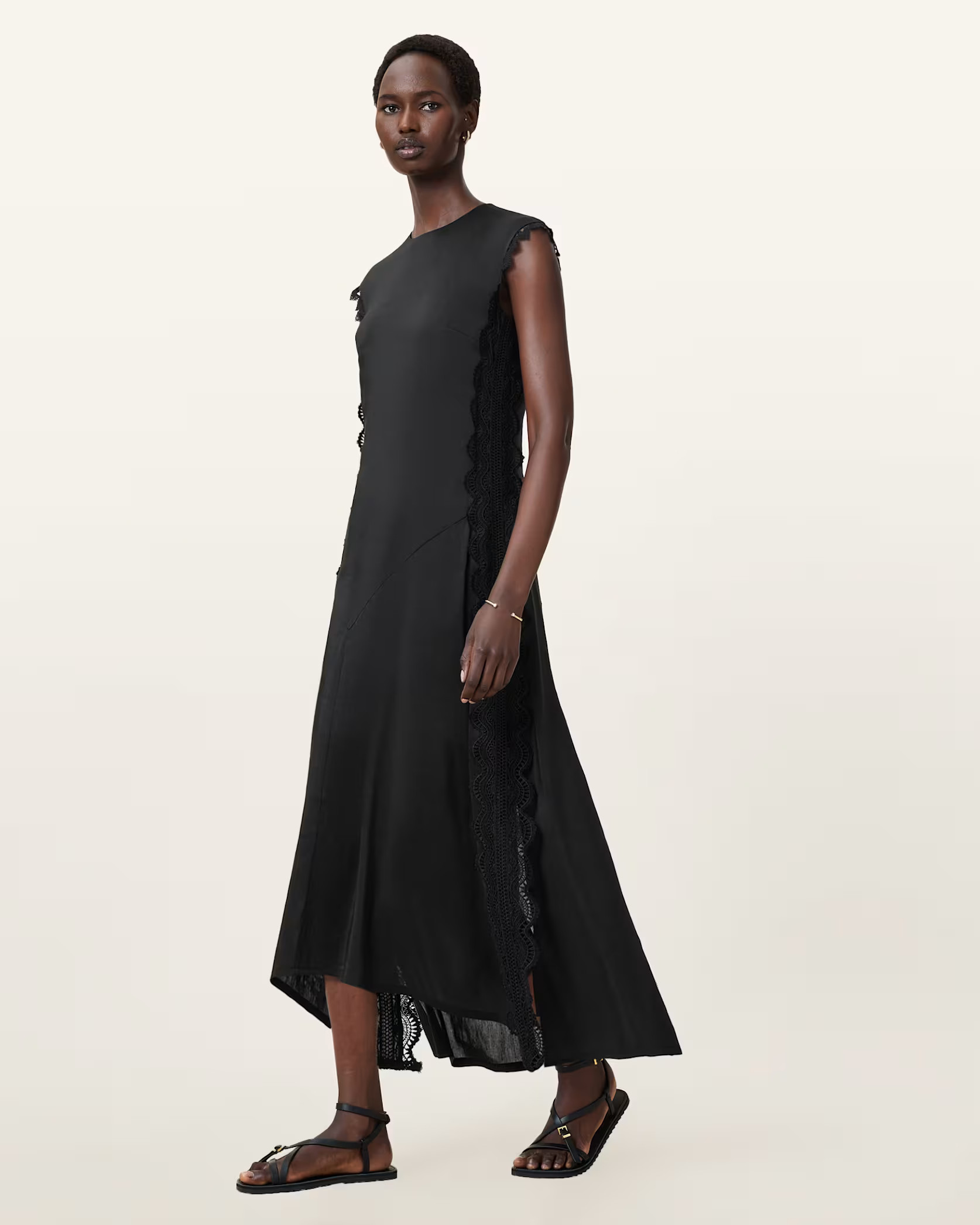 Lyra Linen Midi Dress | AllSaints UK