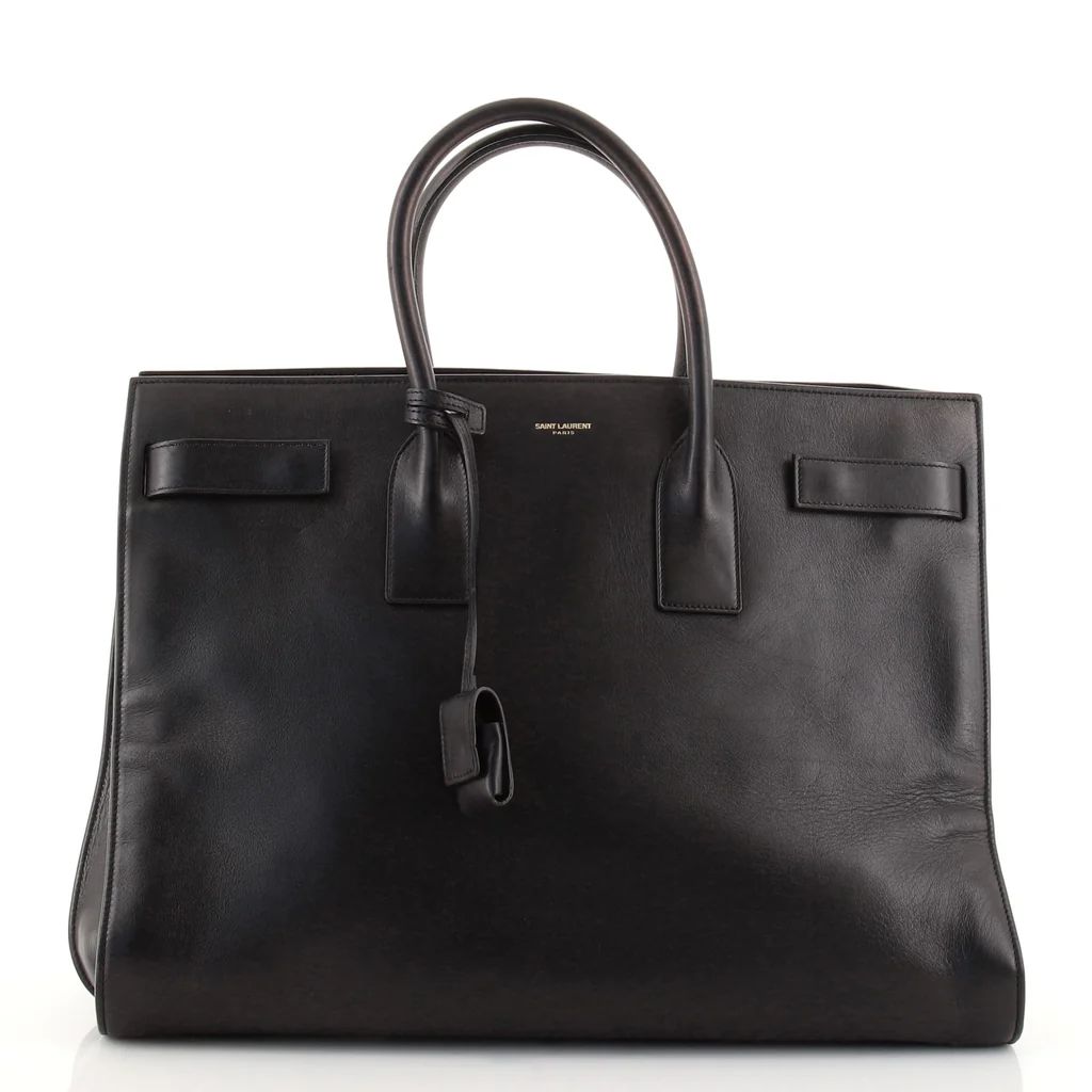 Saint Laurent Sac de Jour Bag Leather Large Black 1068011 | Rebag