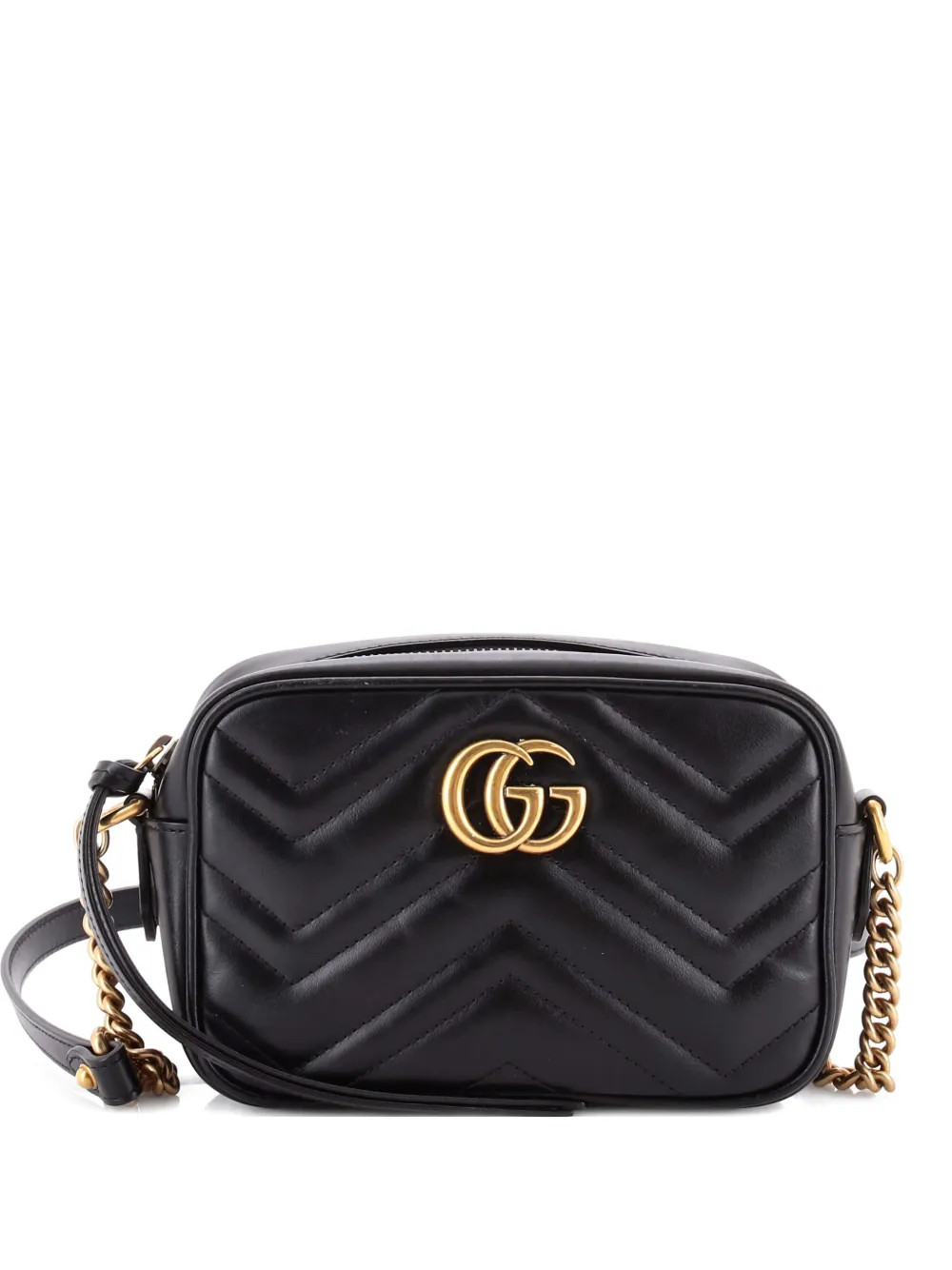 Gucci Pre-Owned Bolsa Crossbody GG Marmont Mini De Piel Matelasse  | Negro | FARFETCH | Farfetch Global