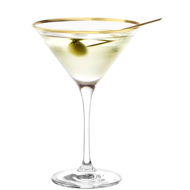Martini With Gold Rim Set (Set of 4) | Wayfair North America