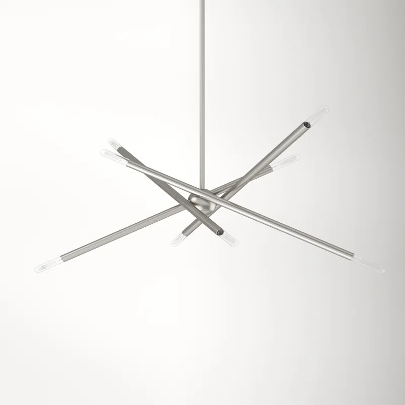 Poco 8 Light Metal Dimmable Sputnik Chandelier | Wayfair North America