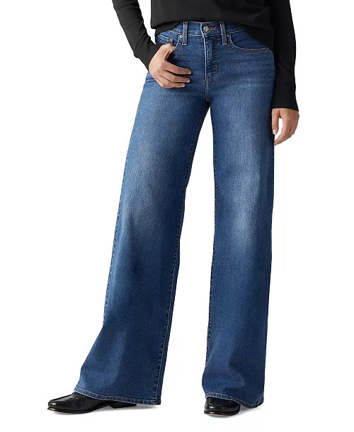 Women's 318 Shaping Stellar-Stretch Wide-Leg Jeans | Macy's