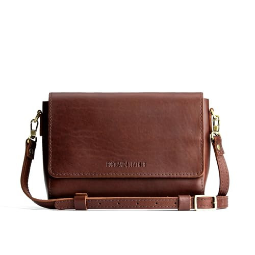 Portland Leather Goods Metro Crossbody Bag for Women – Handmade from the Finest Full-Grain Hides – Features Interior Pocket & Magnetic Closure with Adjustable Strap | Amazon (US)