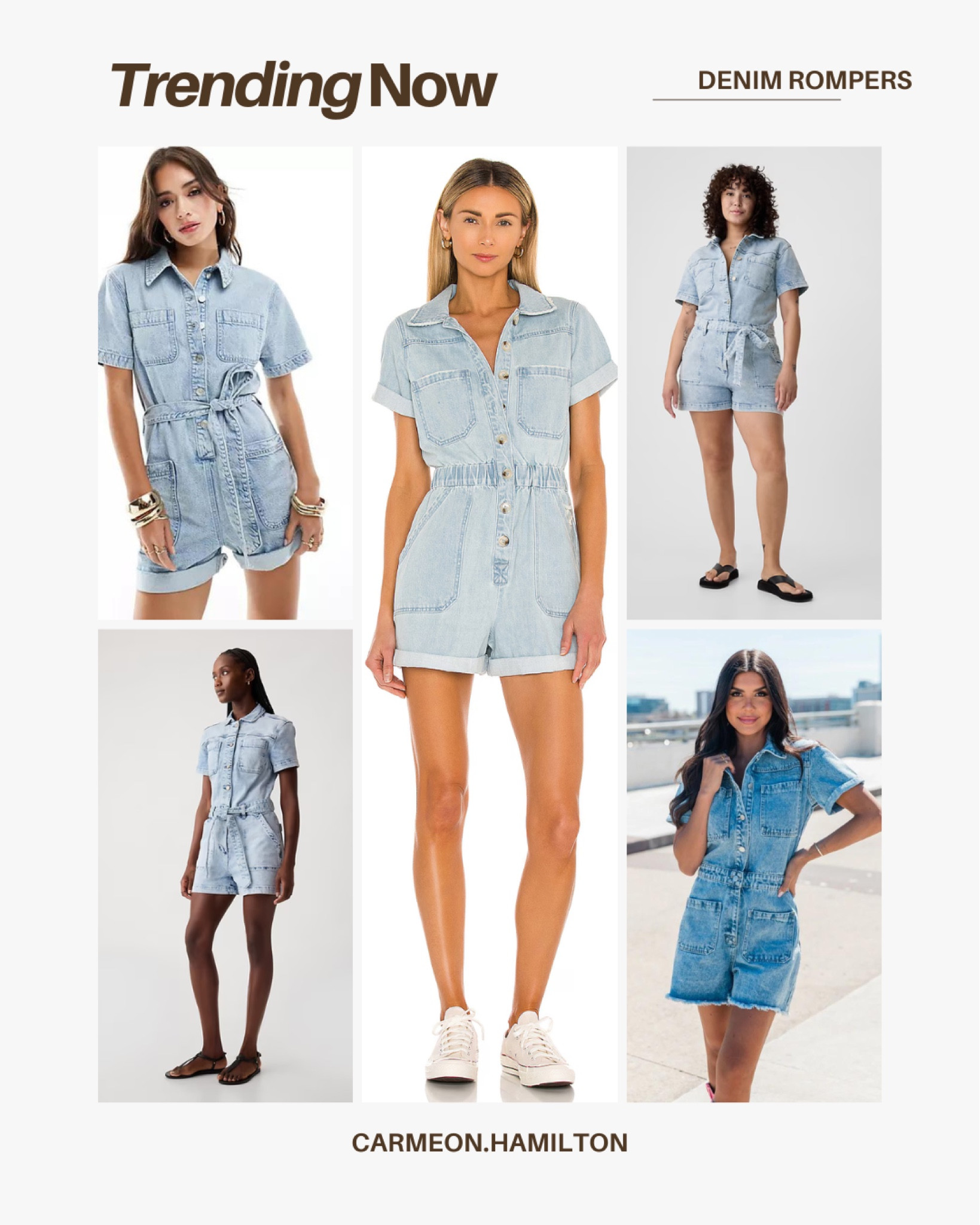 TRENDING NOW: DENIM ROMPERS 

Denim trends, fall trends, 

#LTKStyleTip