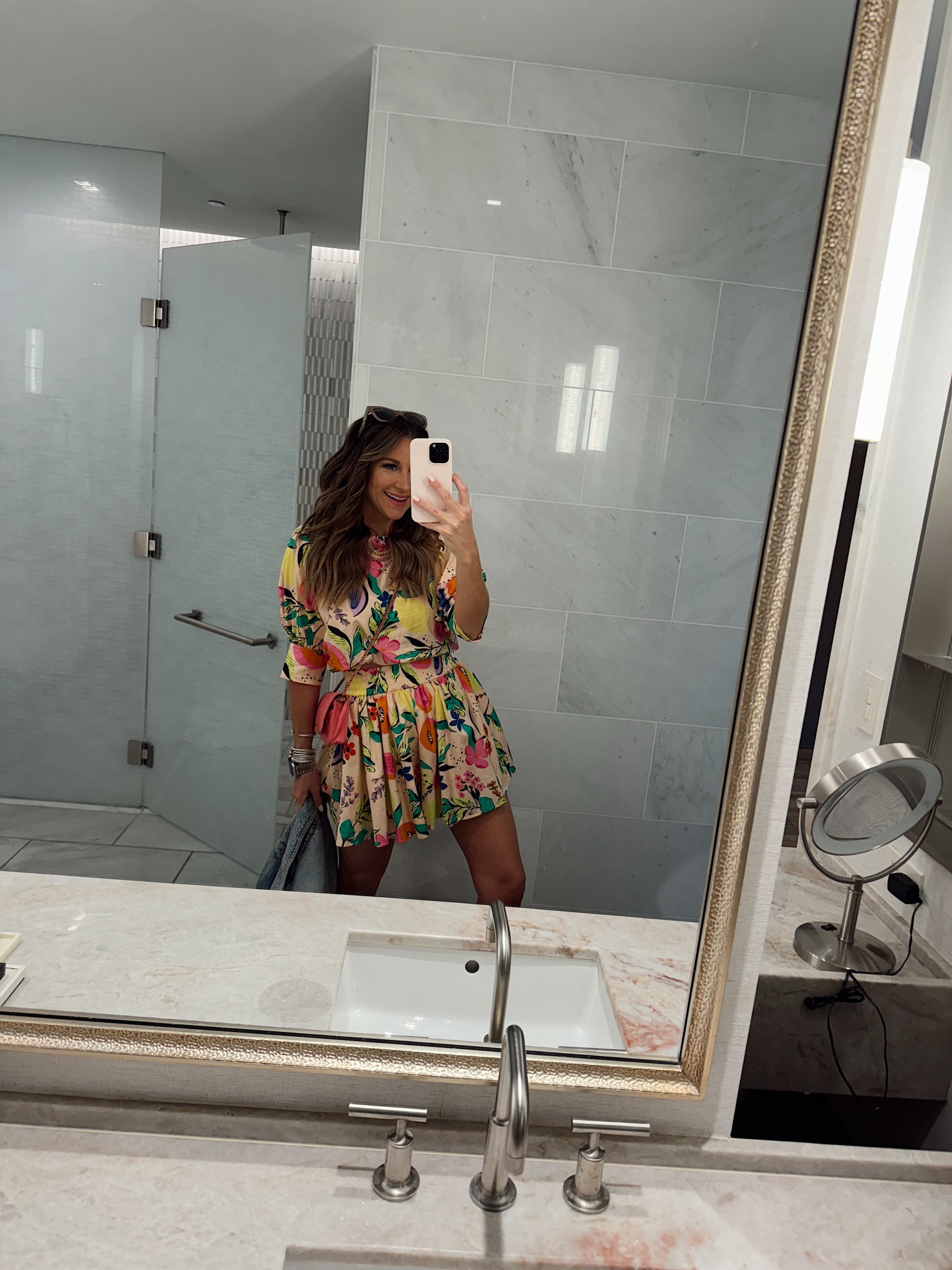 In a size small skirt xs top resort wear 