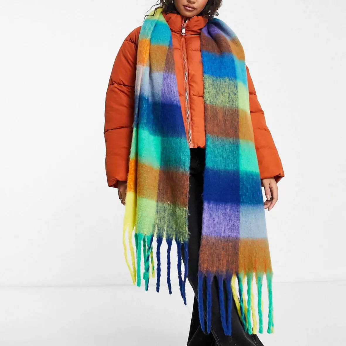 COLOURFUL CHECK SCARF curated on LTK