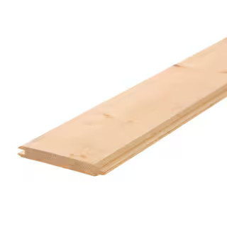 1 in. x 6 in. x 10 ft. J-Grade Spruce Pattern Board-604445 - The Home Depot | The Home Depot