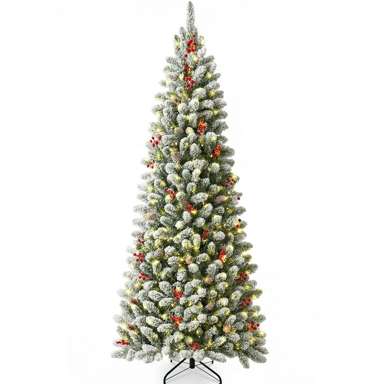 GVDV Árbol de Navidad Artificial con Lápiz de Nieve de 7,5 Pies, Árbol de Navidad Navideño Pr... | Walmart (US)