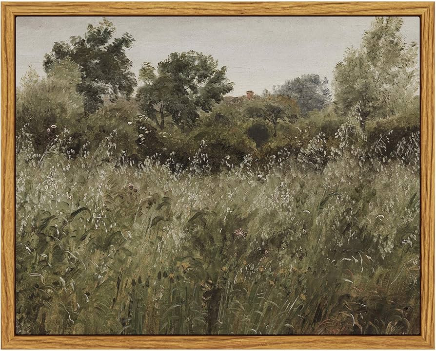 InSimSea Framed Canvas Wall Art Vintage Decor, Samll Canvas Wall Art, Living Room Desk Decor, Vin... | Amazon (US)