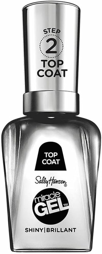 Sally Hansen Miracle Gel™, Shiny Top Coat, Long Lasting, Gel-Like Formula, No UV Lamp Needed, C... | Amazon (US)
