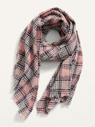 Plaid Flannel Blanket Scarf For Women | Old Navy (US)