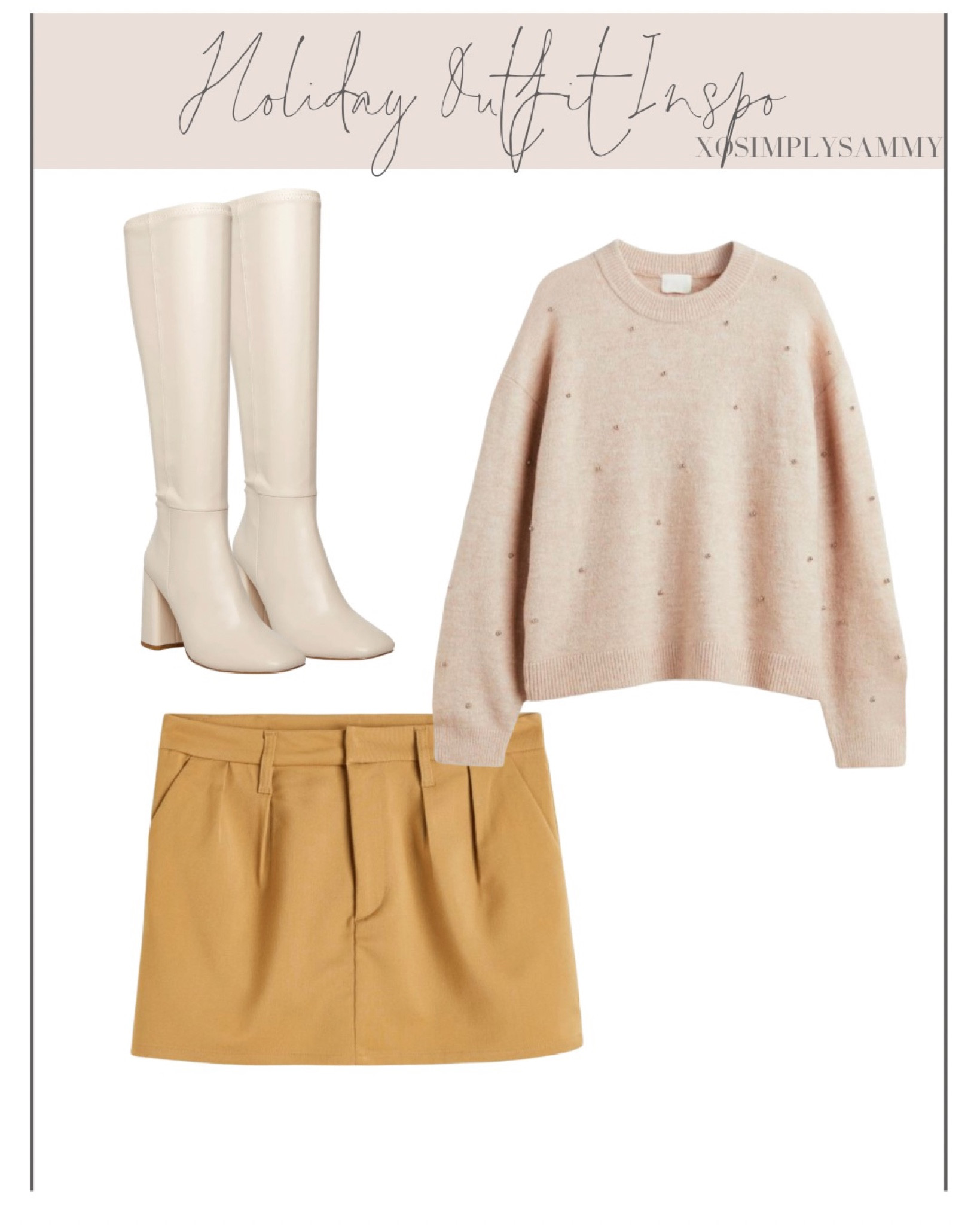 Holiday outfits , thanksgiving outfits , fall fashion outfits , fall ootds , beaded sweaters , knit sweaters , pleated skirt , fall skirts , white boots , nude boots , knee high boots , heeled boots , gift guides , gifts for her , shoe sale , boots sale 

#LTKHoliday #LTKCyberweek #LTKGiftGuide