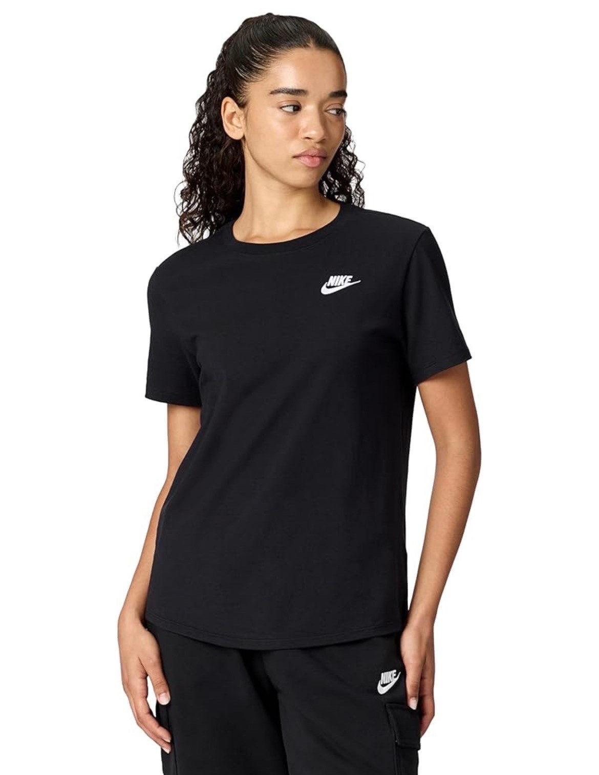 Nike Sportswear Tees are a personal favorite since they’re so comfy and have a great fit, and the Nike Women's Sportswear Club Essentials T-Shirt is on very rare sale today in black! These are hardly ever marked down, so it’s definitely worth taking advantage of when these are on sale.

#LTKSaleAlert #LTKActive #LTKootd