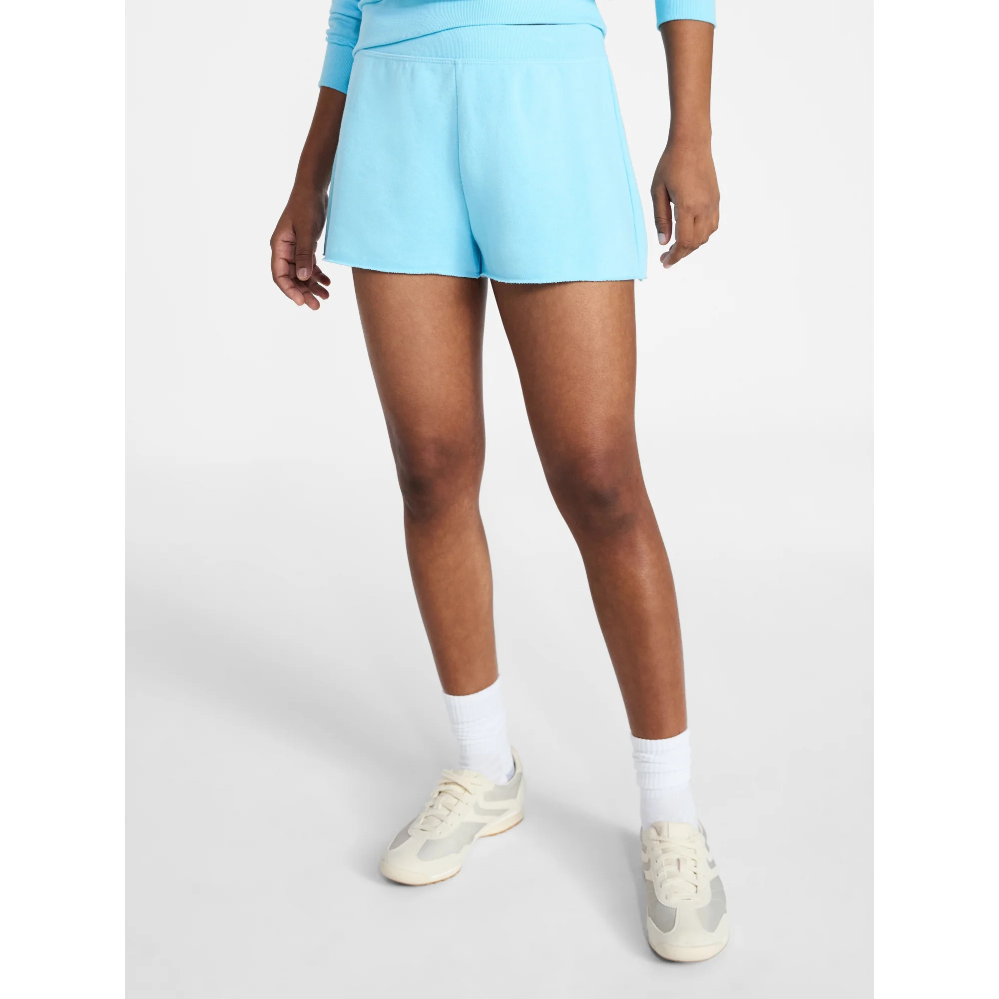 No Boundaries French Terry Pull On Shorts, 2" Inseam, Women's XXS-XXL | Walmart (US)