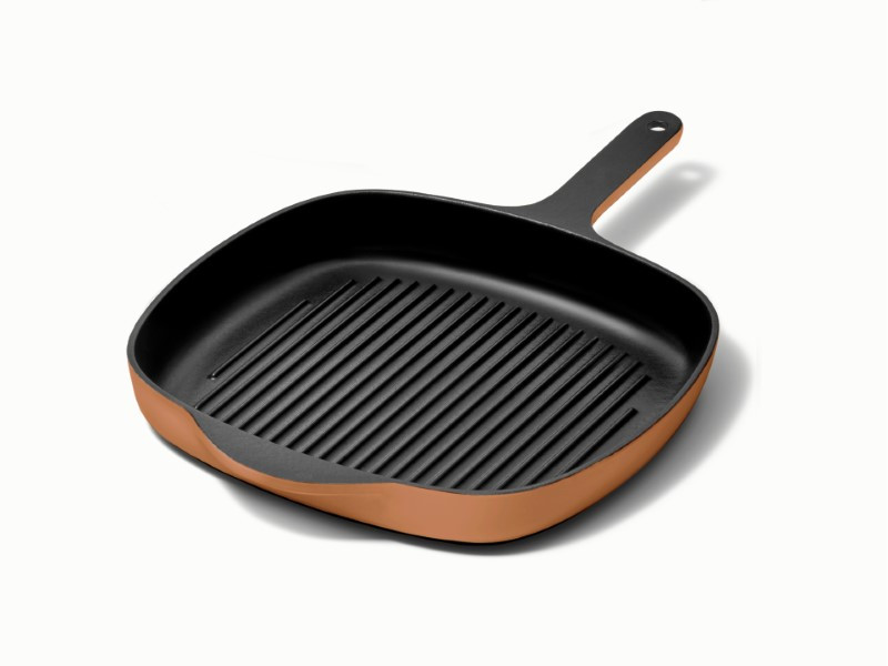 10.5” Enameled Cast Iron Grill Pan | Caraway