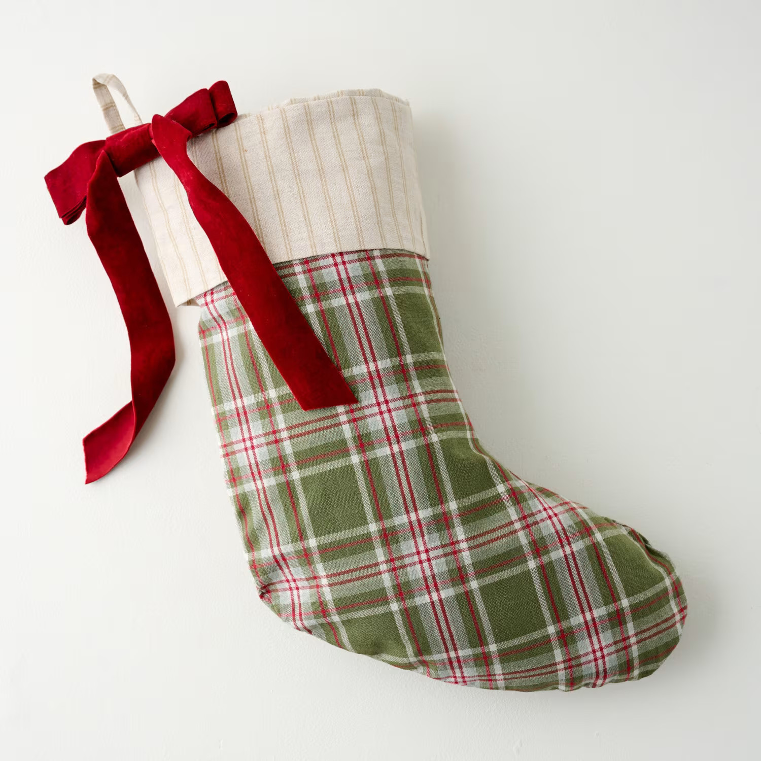 Winter Splendor Plaid Stocking | Magnolia
