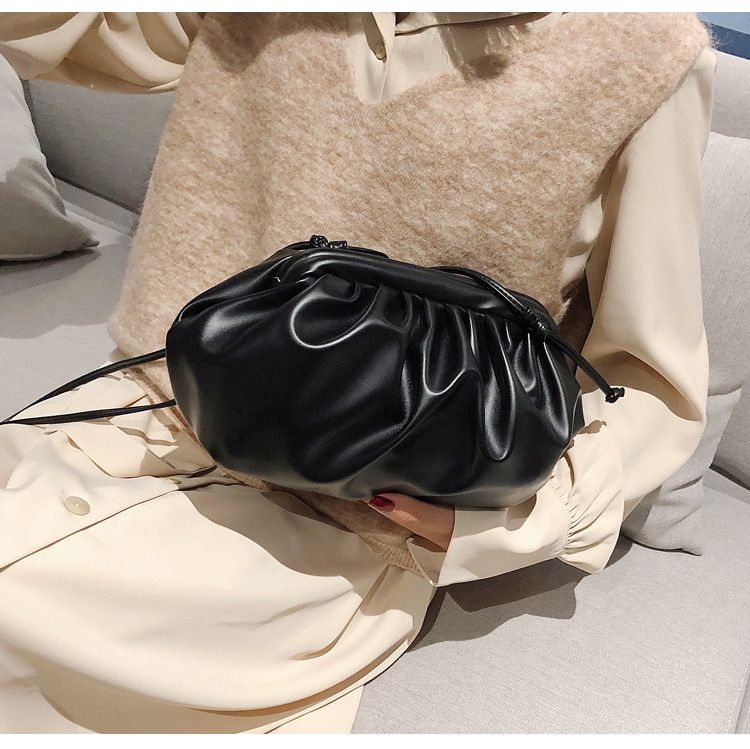 Womens Pouch Dumpling Crossbody Bag Cloud Handbag Soft Clutch Purse Shoulder Bag, Black - Walmart... | Walmart (US)