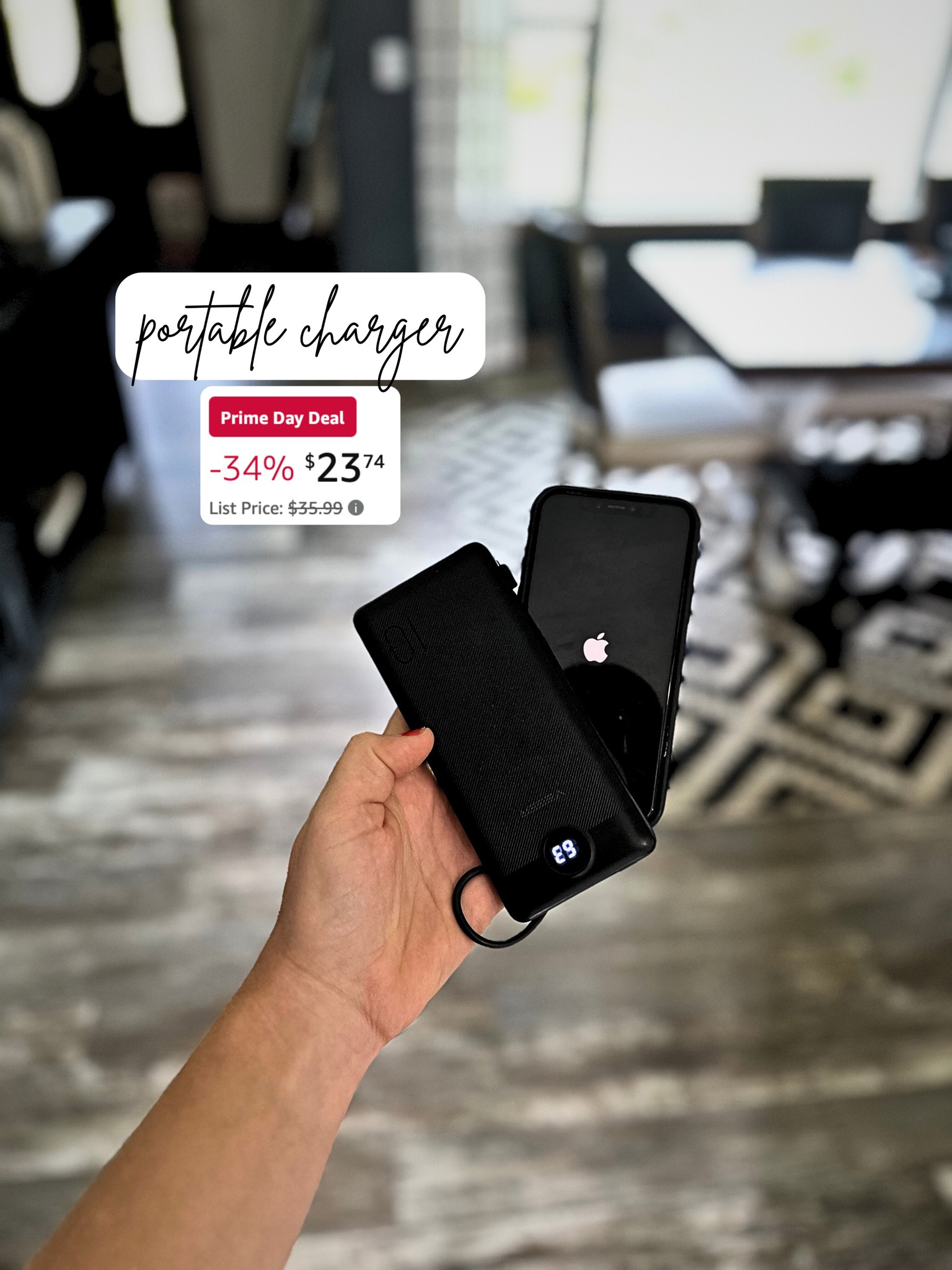 Best portable charger of all time. Love that I can easily put it in my pocket stacked with my phone. It also has a few different build in chord options that fit my sound machine and baby monitor! Love that it’s not just one type of charger. On sale right now for Amazon prime days! 

#LTKSaleAlert #LTKFindsUnder50 #LTKTravel
