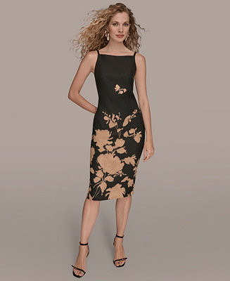 Women's Tweed Floral Sheath Dress | Macy's