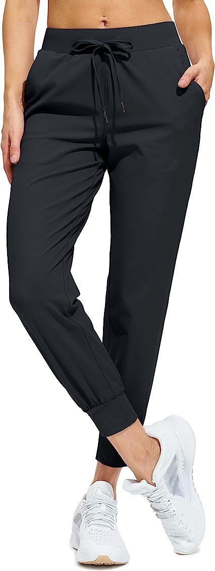 Libin Women's Joggers Pants Lightweight Running Sweatpants with Pockets Athletic Tapered Casual Pant | Amazon (US)