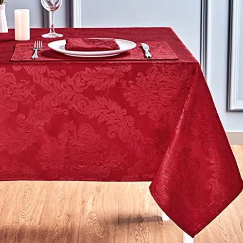 Amazon.com: HOMEJOY Rectangle Table Cloth, Waterproof Wrinkle Resistant Washable Jacquard Polyest... | Amazon (US)