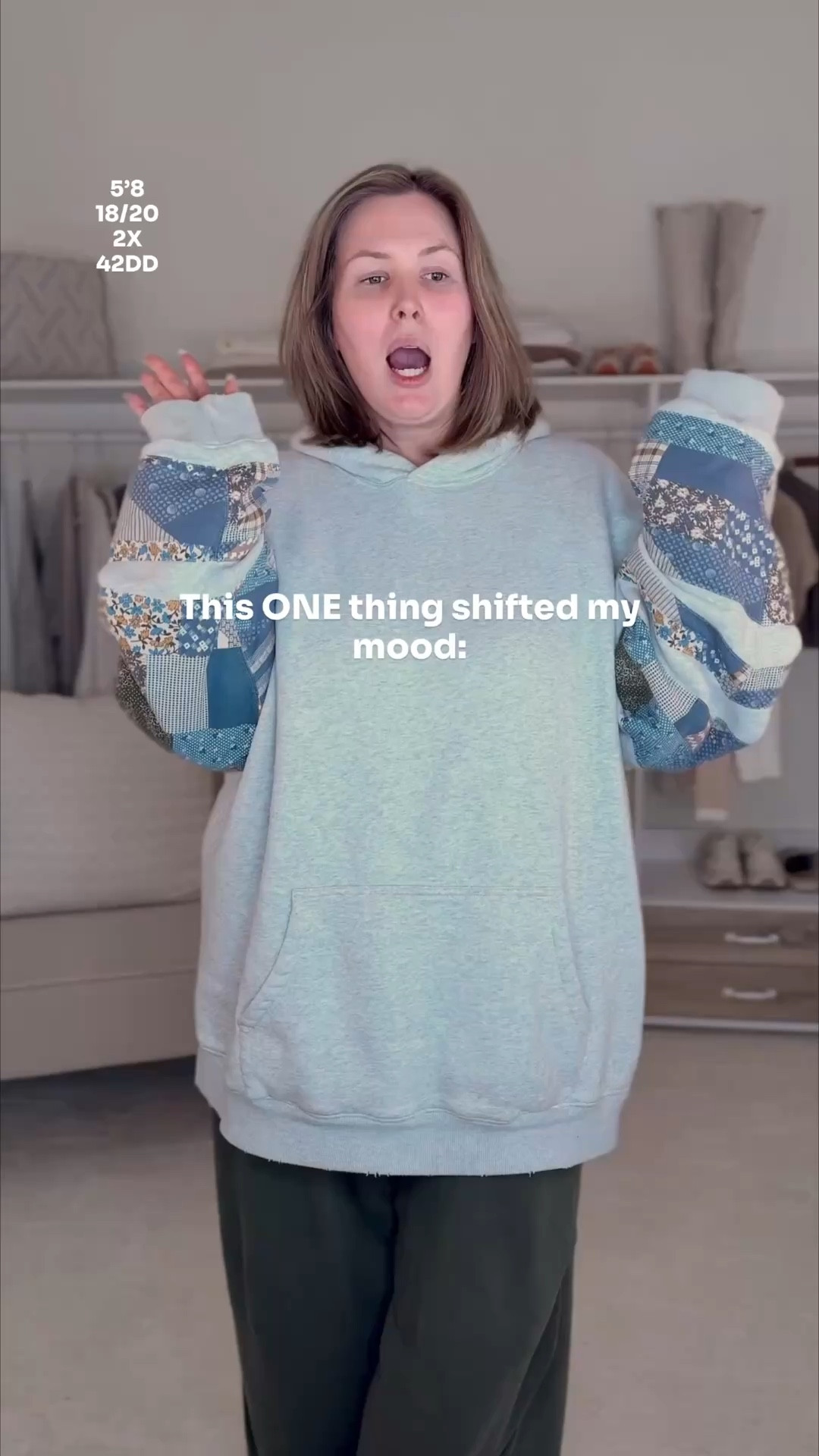 Love my comfies but some days I just NEED real clothes! Wearing an xxl tall hoodie, xxl comfy pants, 20 in jeans and 18/20 top! 

#LTKgrwm #LTKPlusSize #LTKOver40