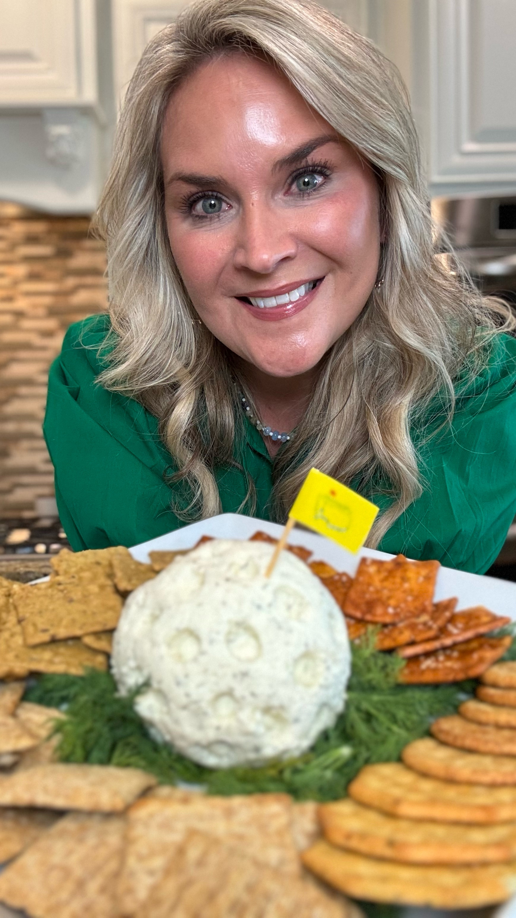 This one-ingredient cheese ball is a total hole-in-one for your Masters watch party!

I combined two Boursin cheeses (I used Lemon & Dill), rolled them into a ball using Saran Wrap, then popped it in the freezer for 10 minutes to set. Once firm, I used a golf tee to create those signature dimples. Serve it on a bed of fresh dill or parsley with your favorite crackers, and you’ve got a snack that’s simple, delicious, and on par with tradition.

Some traditions are better with cheese.

#MastersParty #CheeseBall #OneIngredientWonder #GolfSnacks #TheMasters #SnackLikeAChamp #TraditionUnlikeAnyOther #BoursinCheese #EasyEntertaining #PartyFood #CheeseBall #masterswatchparty #SnackGoals #TraditionUnlikeAnyOther #entertainingathome #entertaininstyle #entertainingspace 

#LTKHome #LTKWatchNow #LTKParties