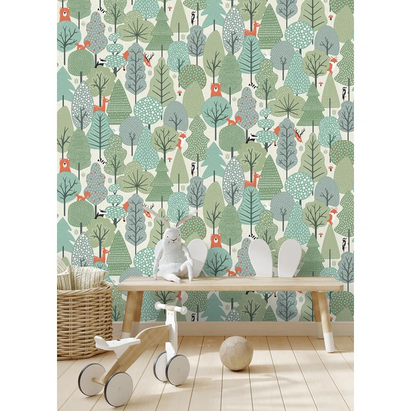 Watts Quillen Forest 33' L x 20.9" W Wallpaper Roll | Wayfair Professional