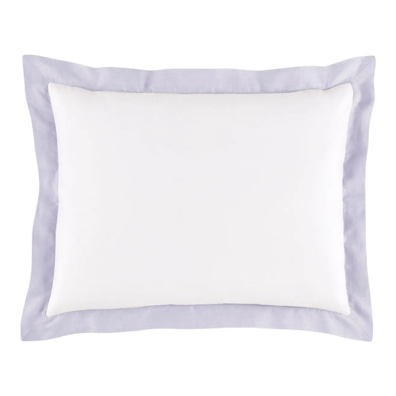 Mandalay Linen Cuff Standard Sham, Lavender | Chairish