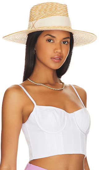 Zoey Hat in Natural & White | Revolve Clothing (Global)
