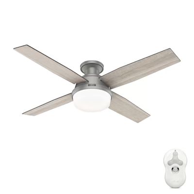 Dempsey Low Profile with Light 52 inch Ceiling Fan | Hunter Fan Company