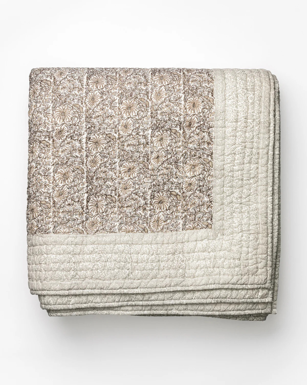 Floral Block Print Quilt | McGee & Co. (US)