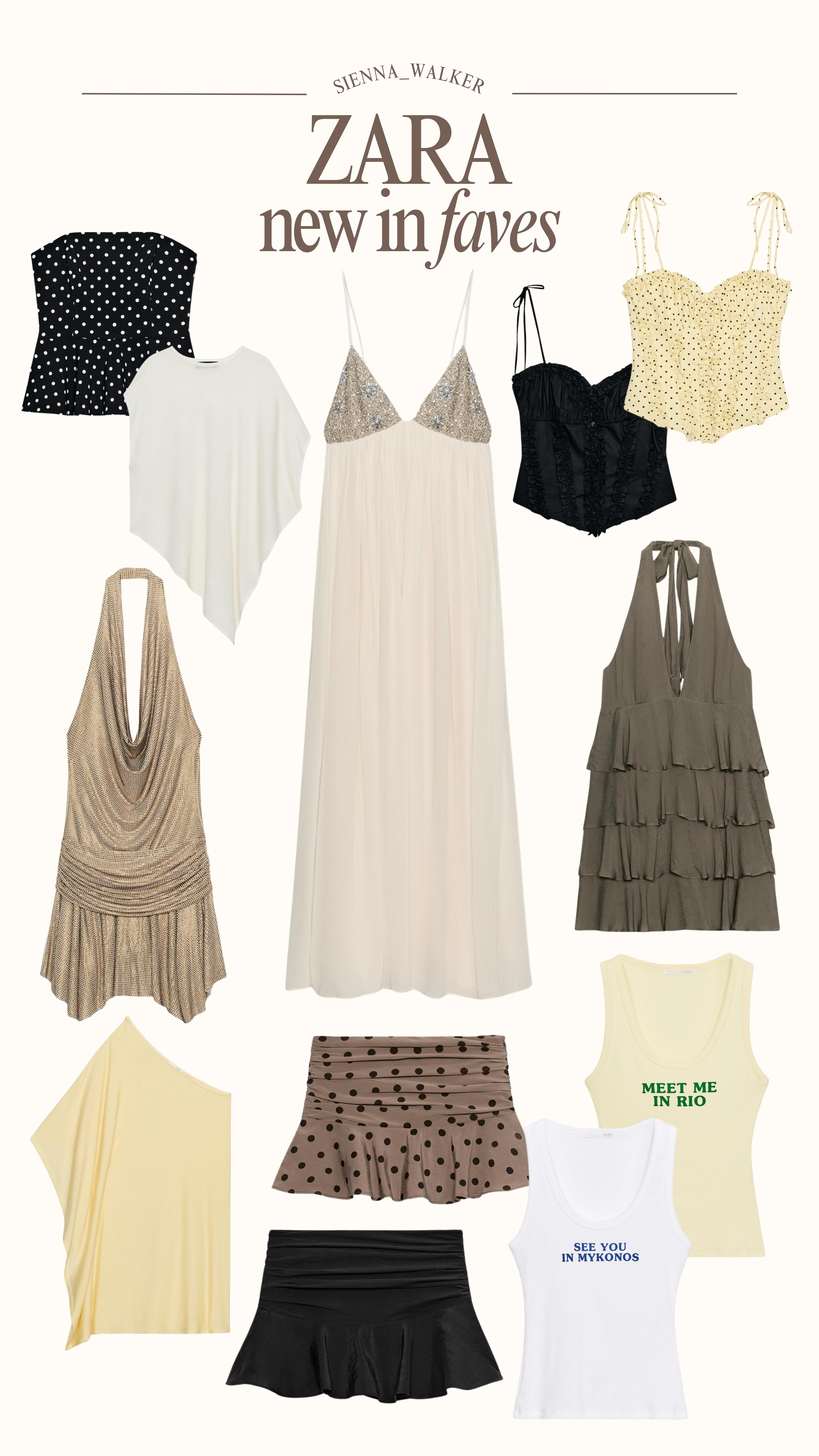 Zara new in faves ✨

summer dress, holiday outfits, mini dress, sequin dress, vest top, tank top, graphic tee, cape top, polka dot top, ruffle top, jeans and a nice top, dressy top, girls night 

 #LTKsummer #LTKpartywear #LTKdresses