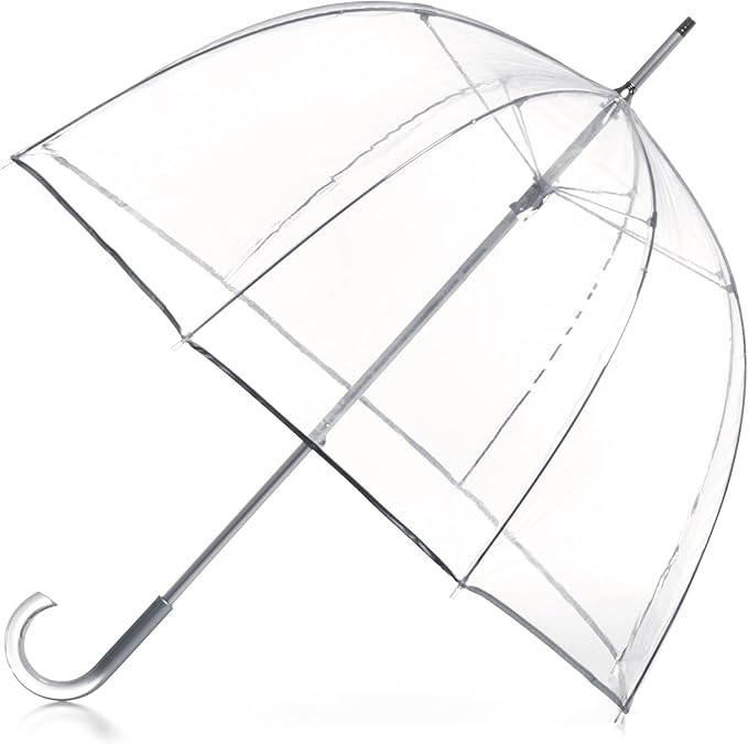 Totes Adult Clear Bubble Umbrella with Dome Canopy and Lightweight Wind and Rain Protection | Amazon (US)