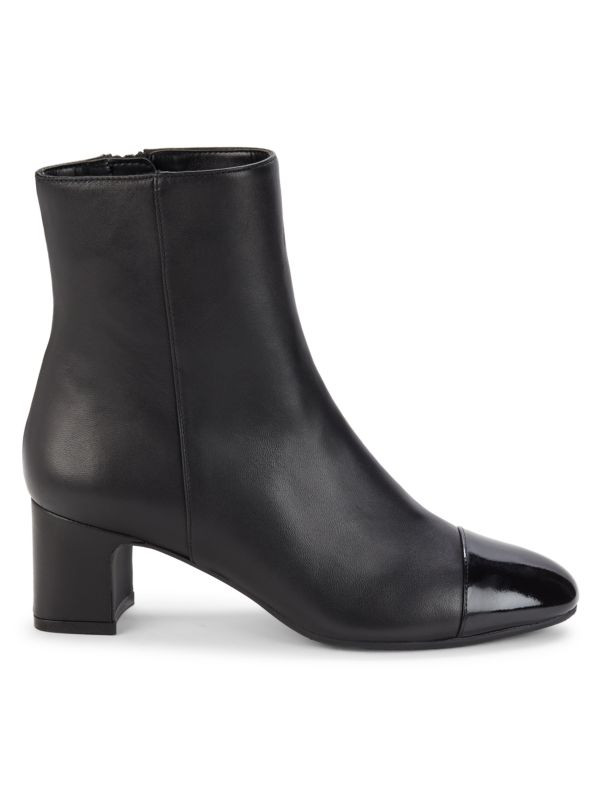 Milla Cap Toe Leather Ankle Boots | Saks Fifth Avenue OFF 5TH