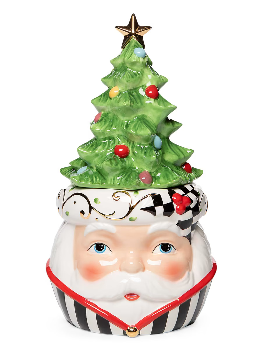 Tree Top Ceramic Santa Cookie Jar | Saks Fifth Avenue