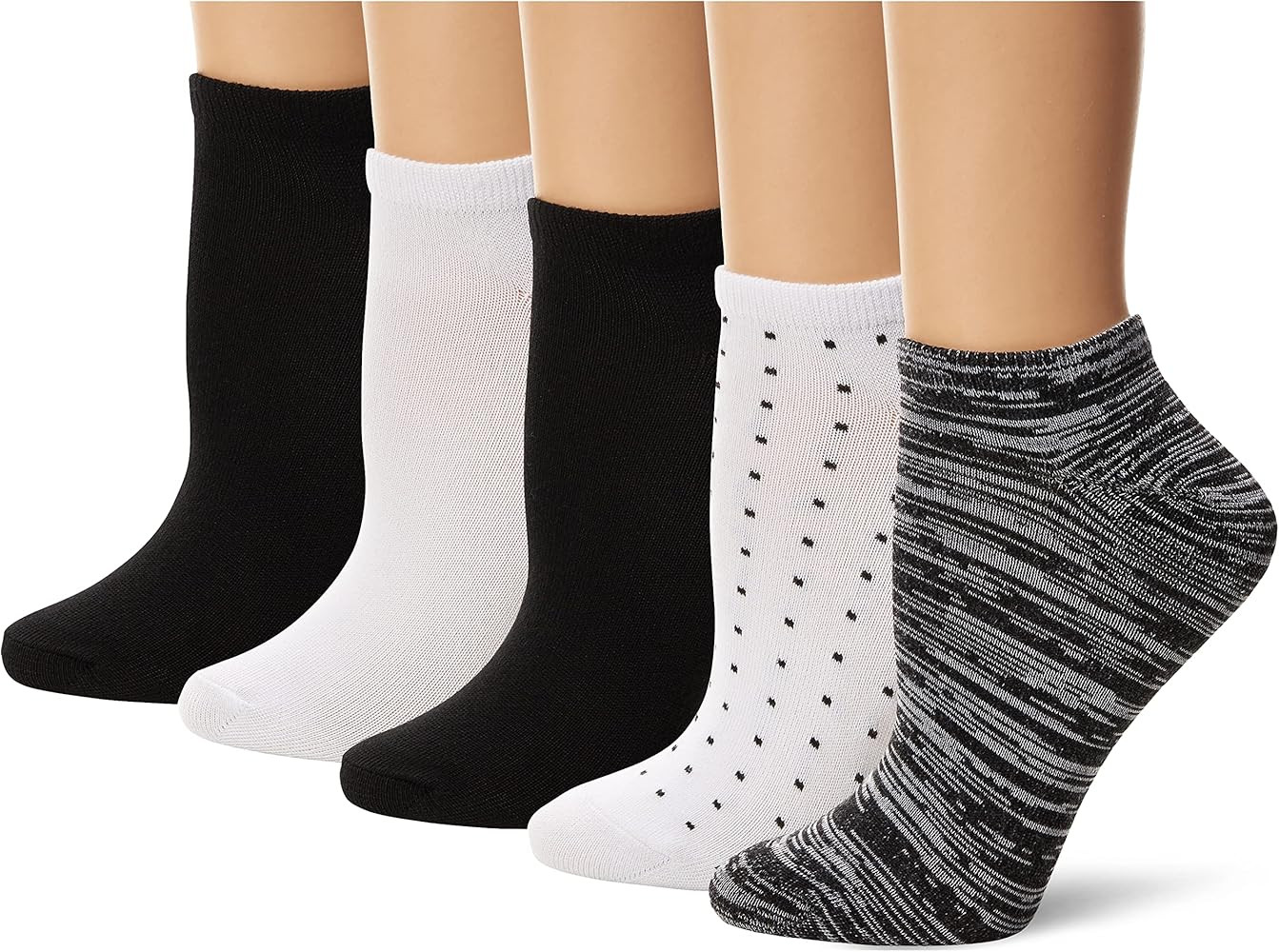 Hanes womens Comfortsoft Low Cut Socks 6 Pair Pack | Amazon (US)