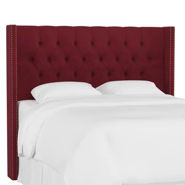 Chenley Diamond Tufted Upholstered Wingback Headboard | Wayfair North America