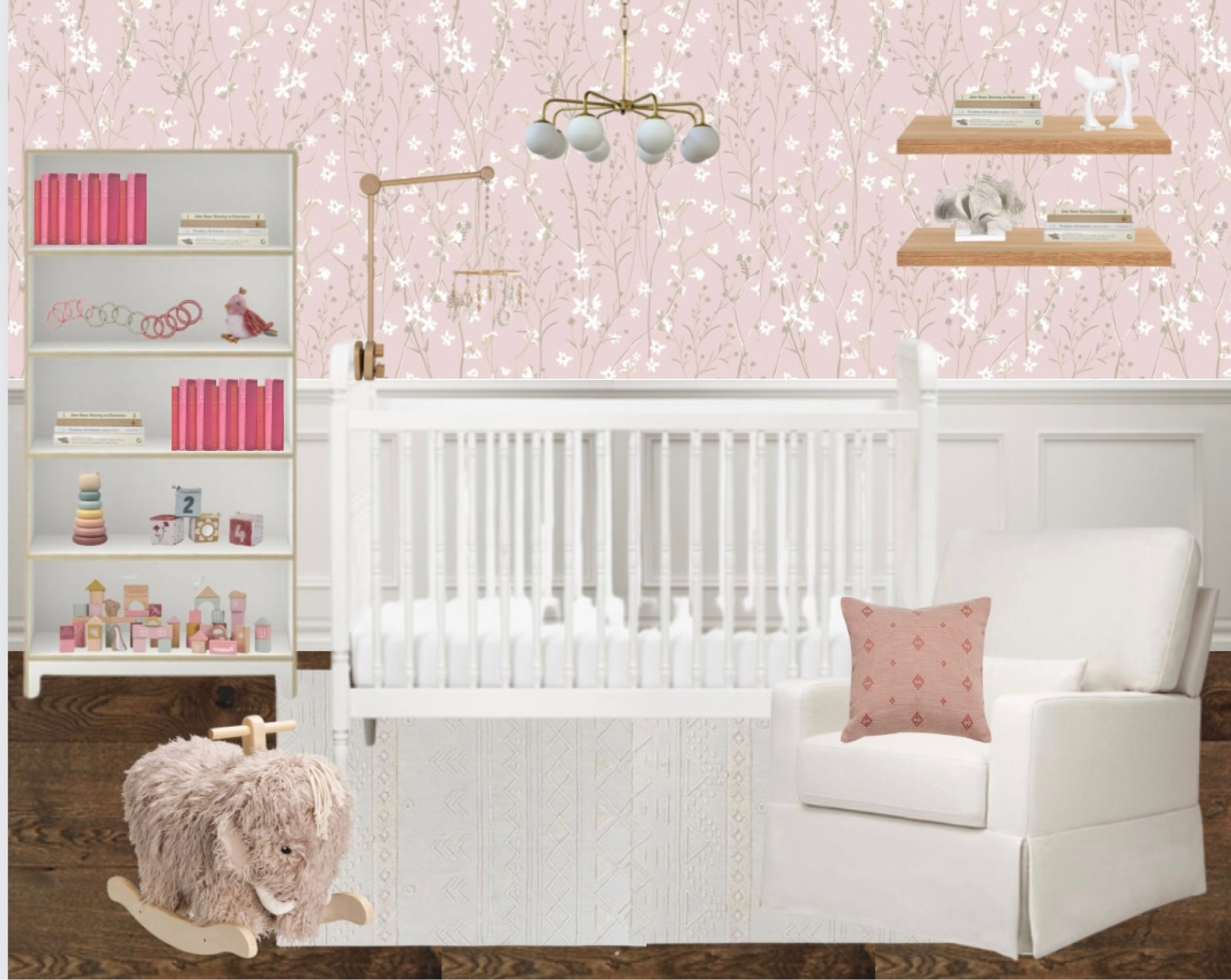 Nursery Inspo | Pink Nursery Design  🩷🌸🤍💭

#LTKhome #LTKfamily #LTKbaby