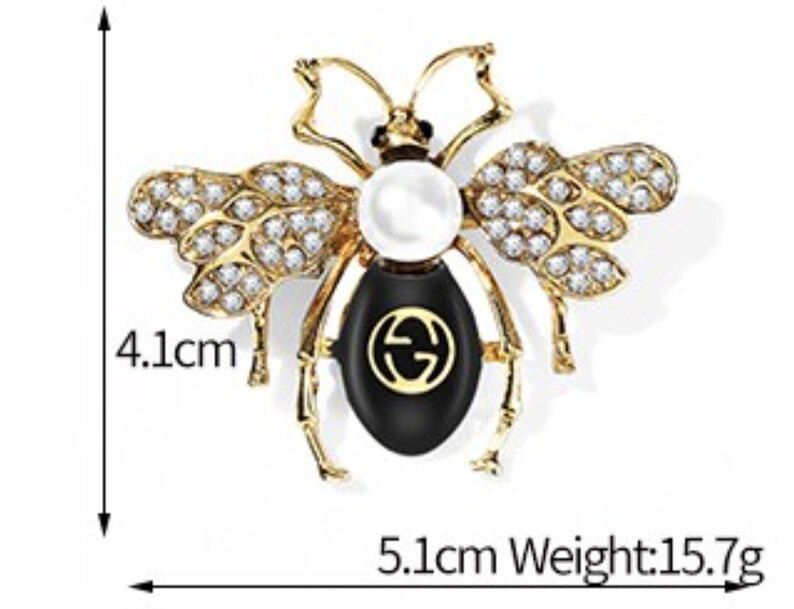 Stunning vintage look gold plated retro honey bee celebrity brooch broach pin g8 | Etsy (US)