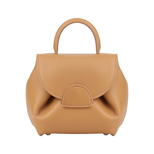 women's top-handle handbags,top handle bag,designer bags for women,luxury handbags,mini faux leather shoulder bag(Light Brown) | Amazon (US)