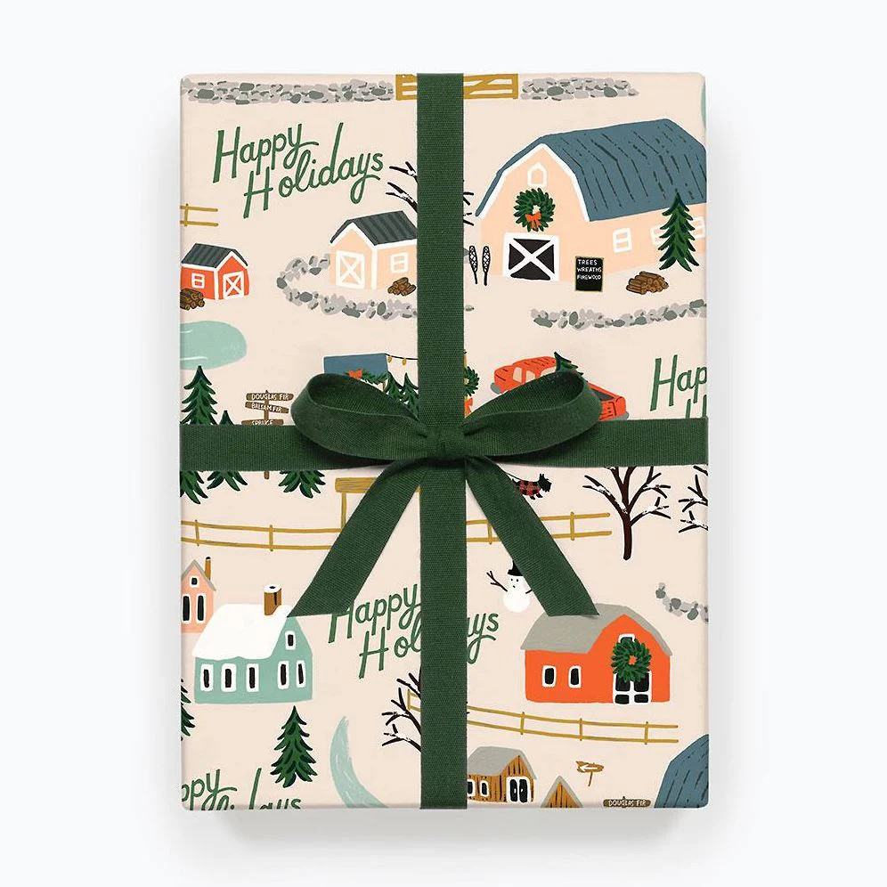 Christmas Tree Farm Flat Wrap | Paper Source