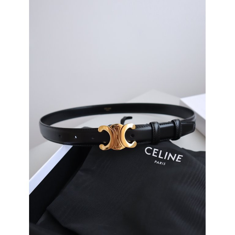 Designer Ce-line  triumphal belt made of taurillon leather black(brown) | Walmart (US)