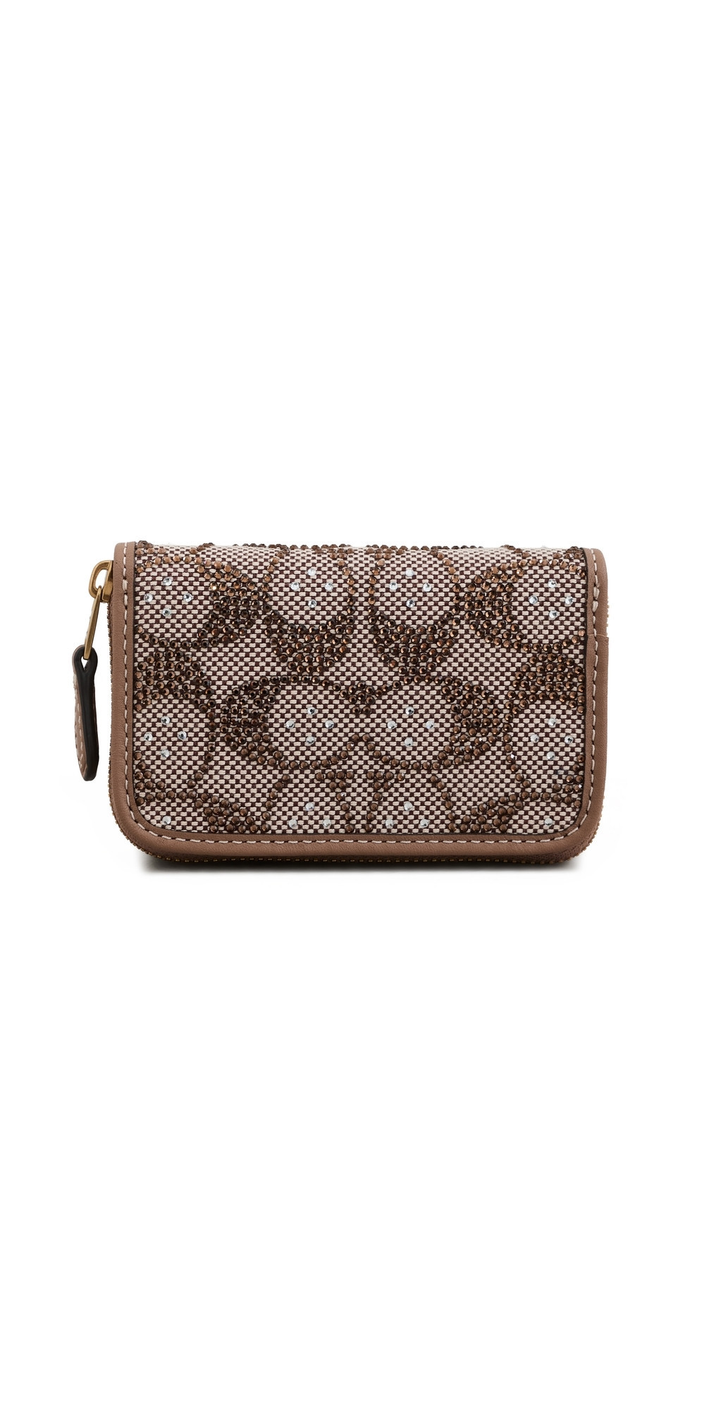 Coach Crystal Signature Jacquard Essential Small Card Case B4/Mushroom One Size | Shopbop