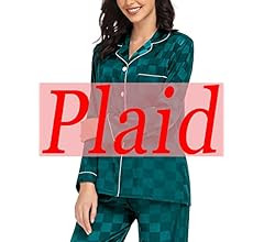 SWOMOG Womens Silk Satin Pajamas Loungewear Two-piece Sleepwear Button-Down Pj Set | Amazon (US)