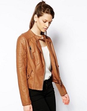 Oasis Sophie Faux Leather Biker Jacket | ASOS US