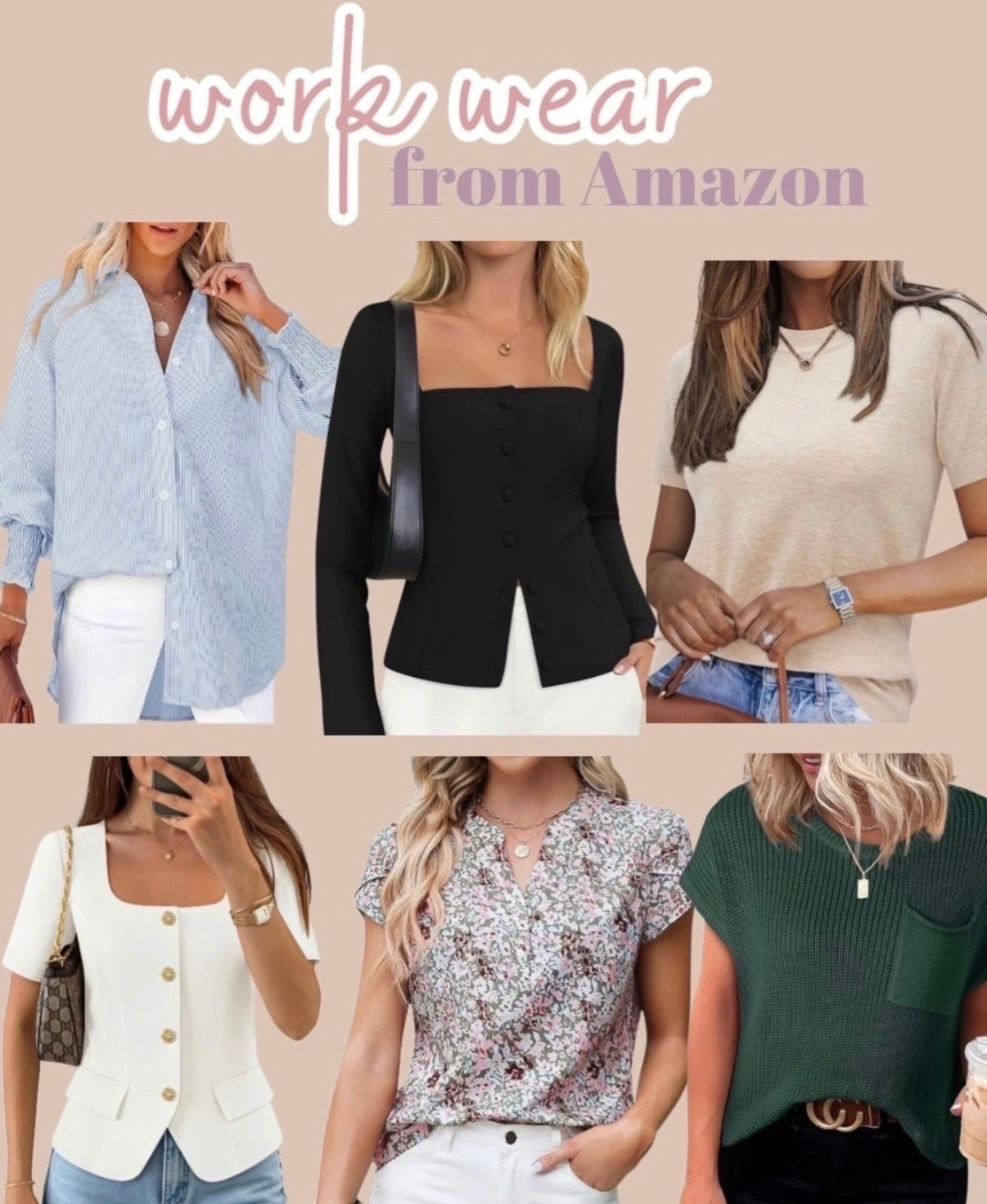 Workwear OOTD ideas from Amazon! 
Business casual, office wear, spring work outfits for the office
| teacher | spring workwear | | amazon prime | amazon teacher outfits| teacher fashion | teacher style | kindergarten teacher | student teacher spring fashion | spring fashion amazon | amazon fashion | amazon style | amazon favorites | best of amazon prime | best of amazon | amazon best sellers | amazon dress | dresses | amazon dresses | work wear | workwear |  blouse | amazon blouse | amazon work wear | dress pants | work pants | skirt | long skirt | work skirt | 
#amazon #amazonprime #teacher #teacheroutfits #backtoschool

#LTKSaleAlert #LTKSeasonal #LTKWorkwear