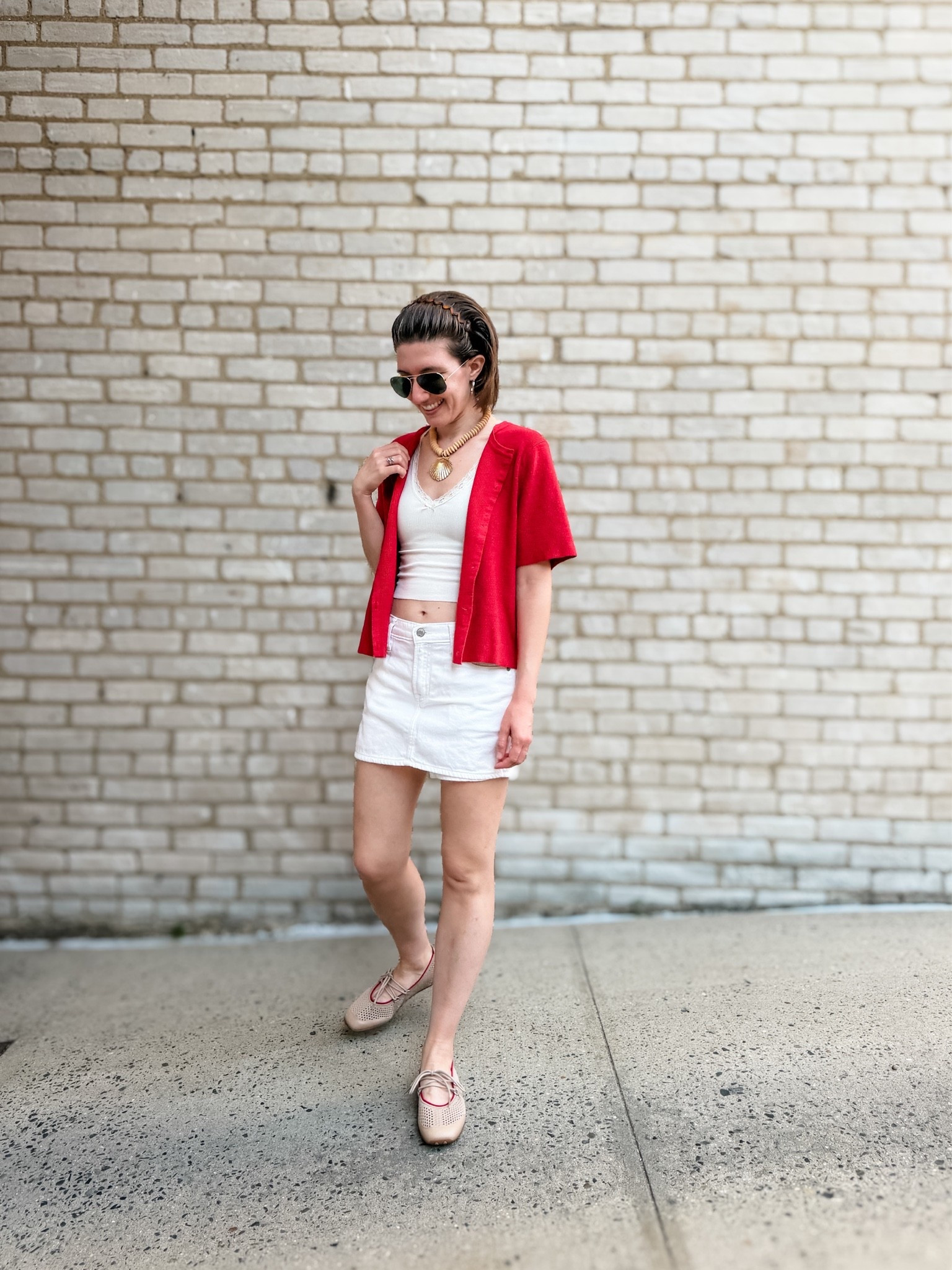 Short sleeve cardigan: TTS
skort: size up 1 size
Ballerina sneakers: TTS (SO comfy!)
Tank: TTS

#LTKootd #LTKdayinmylife #LTKstorytime