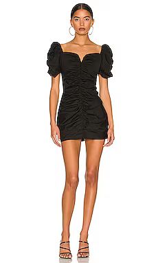 Amanda Uprichard Skylark Mini Dress in Black from Revolve.com | Revolve Clothing (Global)