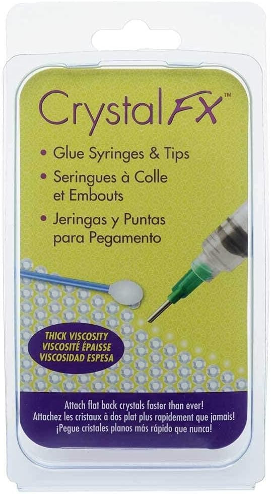 The Beadsmith Glue Syringes - CrystalFX - 4 Syringes, 4 Tips and 2 caps - Use with Thick Viscosit... | Amazon (US)